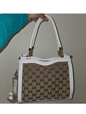 Bebe Agathe Crystal Jacquard Purse NWT